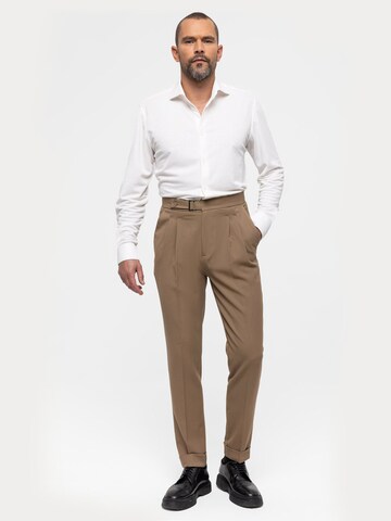 Dandalo - regular Pantalón de pinzas en marrón