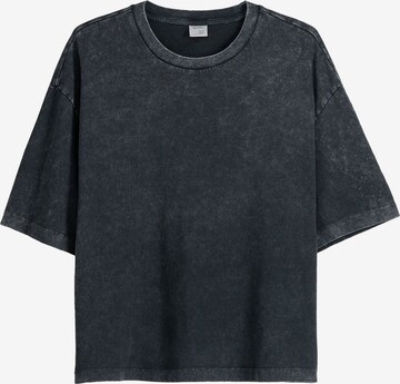 Bershka Shirt in Zwart: voorkant