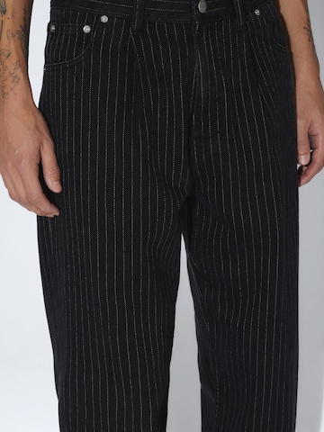 Dr. Denim Loosefit Jeans 'Omar Relaxed Pleated' in Zwart