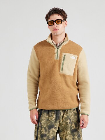 THE NORTH FACE Spordipullover 'YUMIORI', värv pruun: eest vaates
