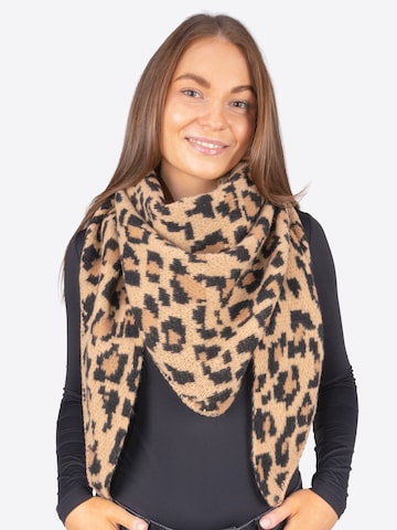 Écharpe ' MONA' Seasons of April en marron : devant