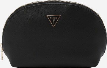 GUESS - Mala de higiene 'Dome' em preto: frente