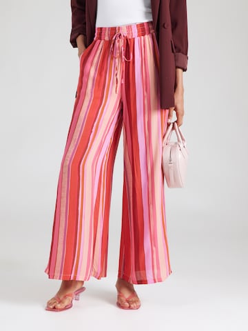 Hailys - Pierna ancha Pantalón 'Hi44lla' en rosa: frente