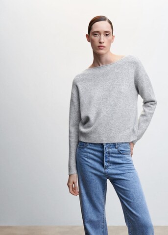 MANGO Пуловер 'Kendall' в сиво: отпред
