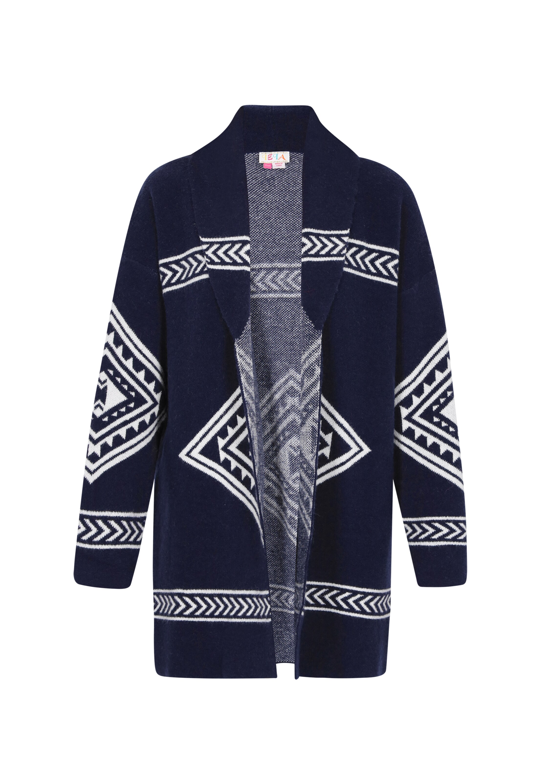 IZIA Πλεκτή ζακέτα σε μπλε: μπροστά