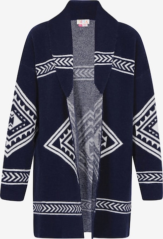 Cardigan IZIA en bleu : devant