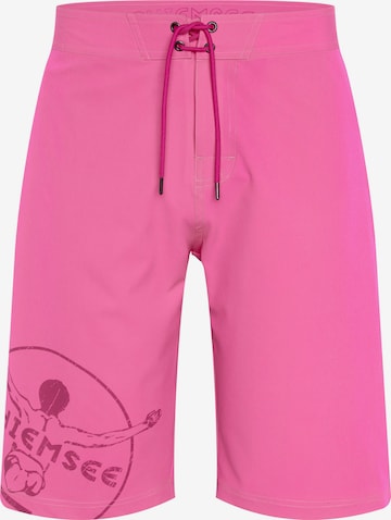 CHIEMSEE Board Shorts in Pink: front