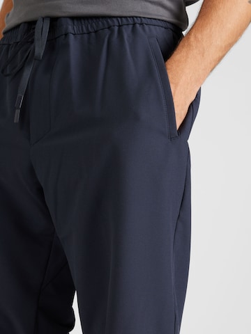 Effilé Pantalon à plis 'Flex' BOSS en bleu