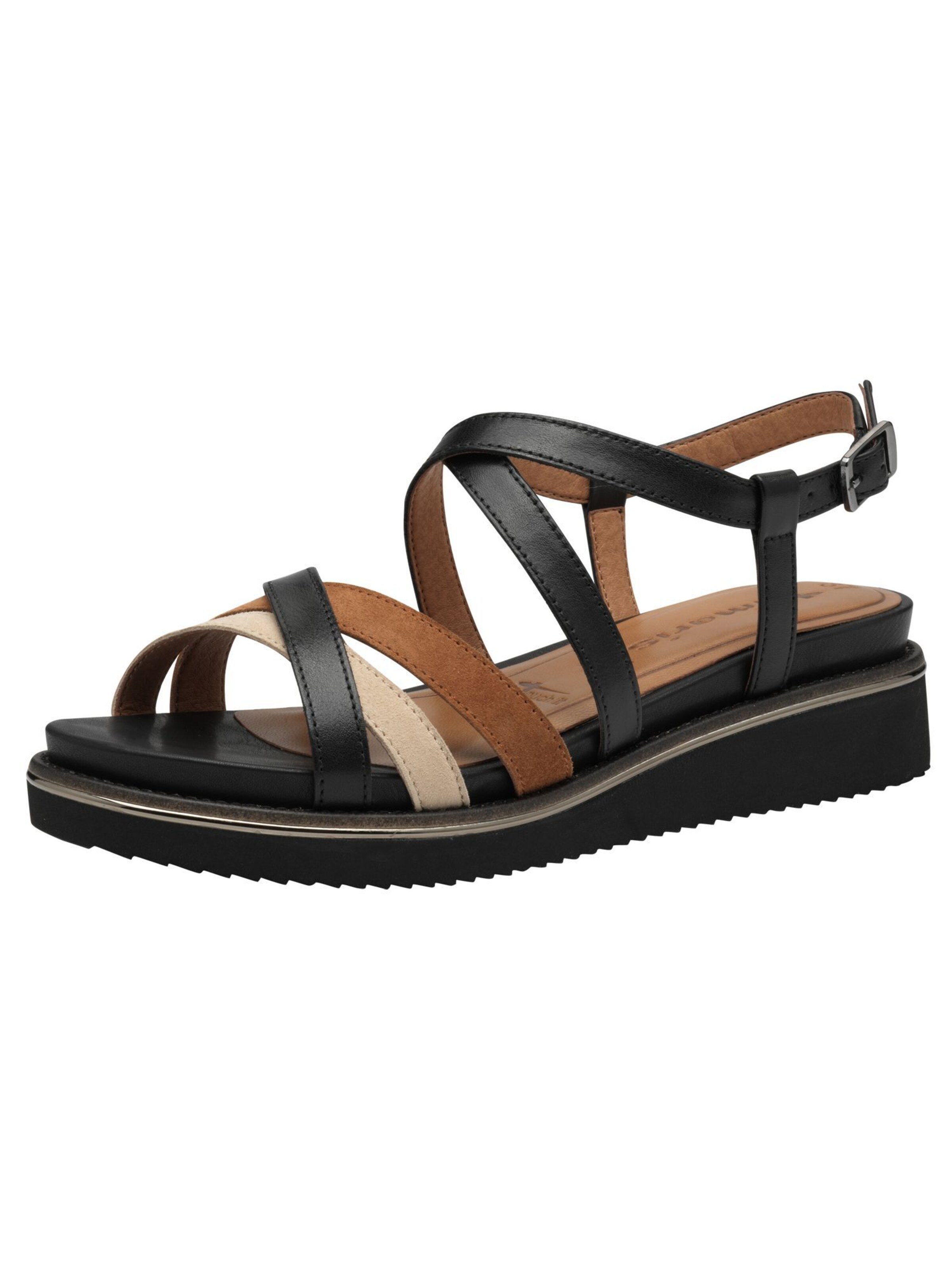 Tamaris Sandaal in Zwart: voorkant