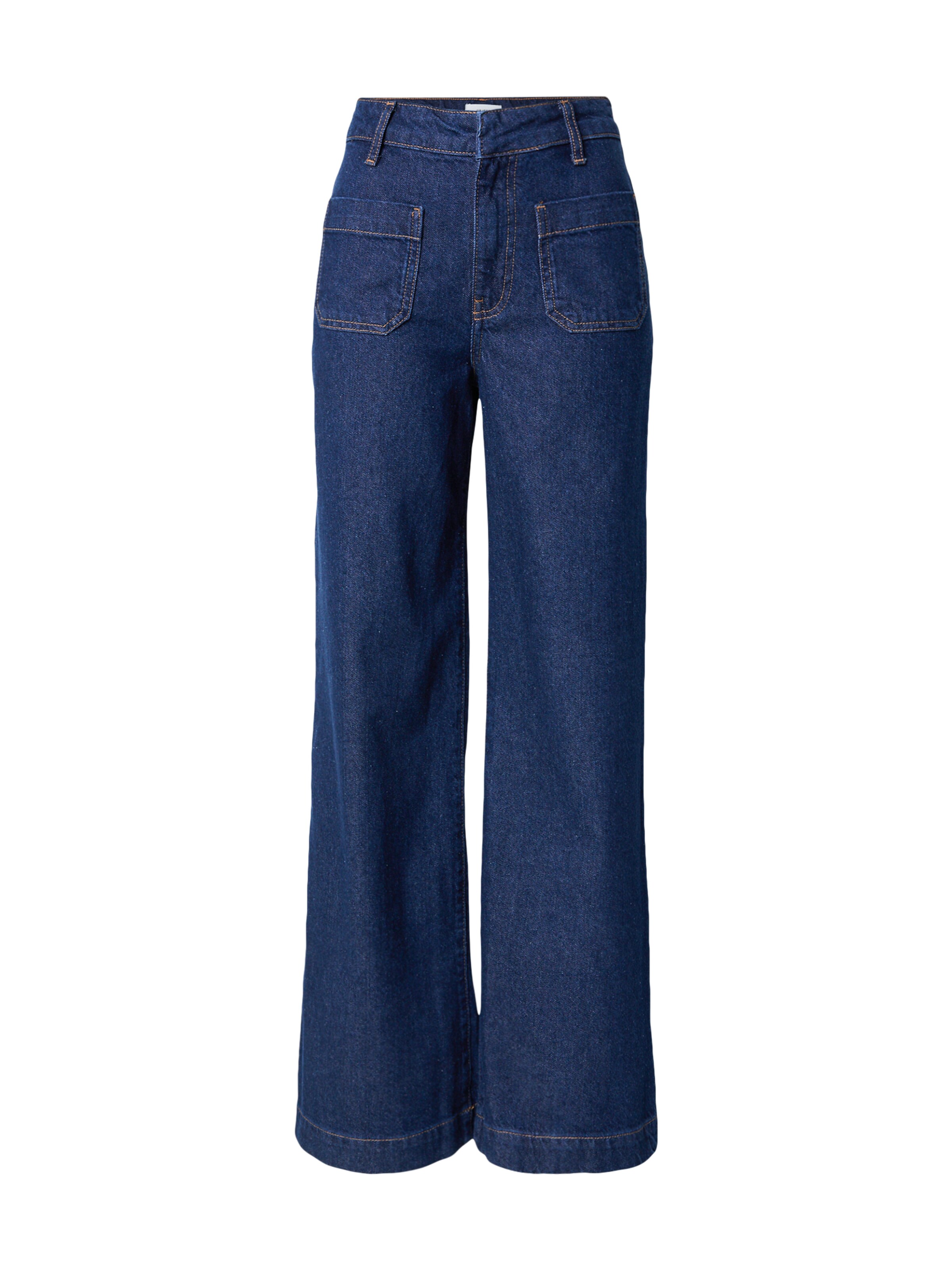 Wide Leg Jean 'OBJSAVA BOLETTA' OBJECT en bleu : devant
