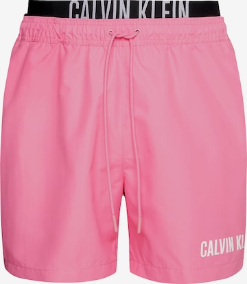 Calvin Klein Swimwear Rövid fürdőnadrágok 'Intense Power' - rózsaszín: elől