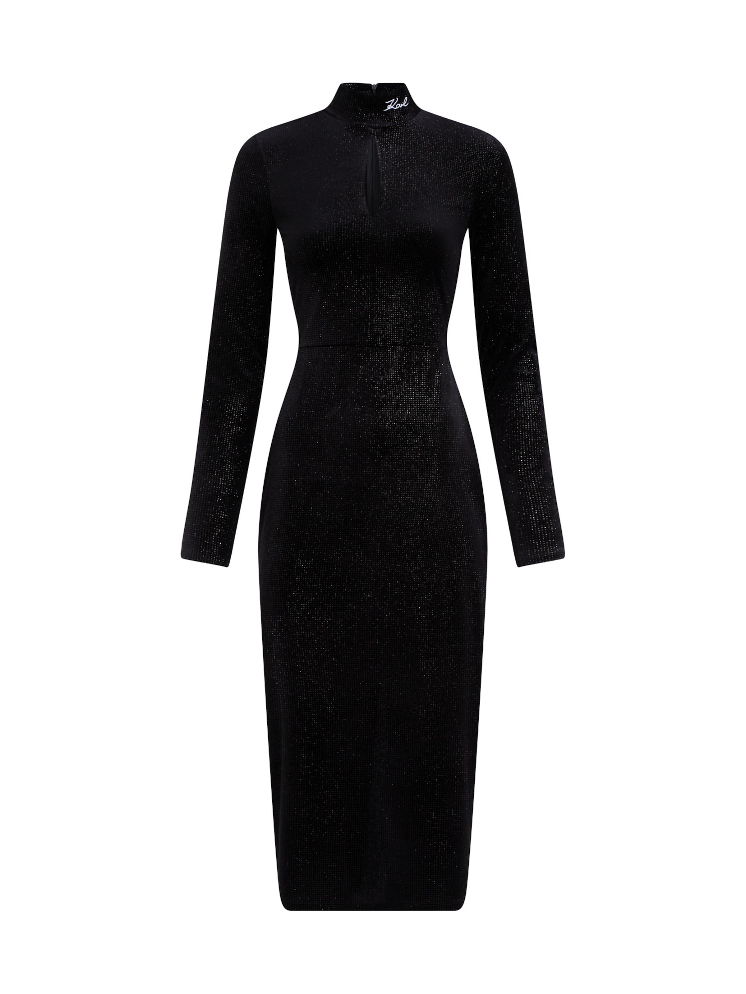 Karl Lagerfeld - Vestido de cocktail em preto: frente