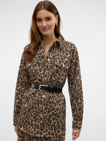 Chemisier 'VMNaya' VERO MODA en marron : devant