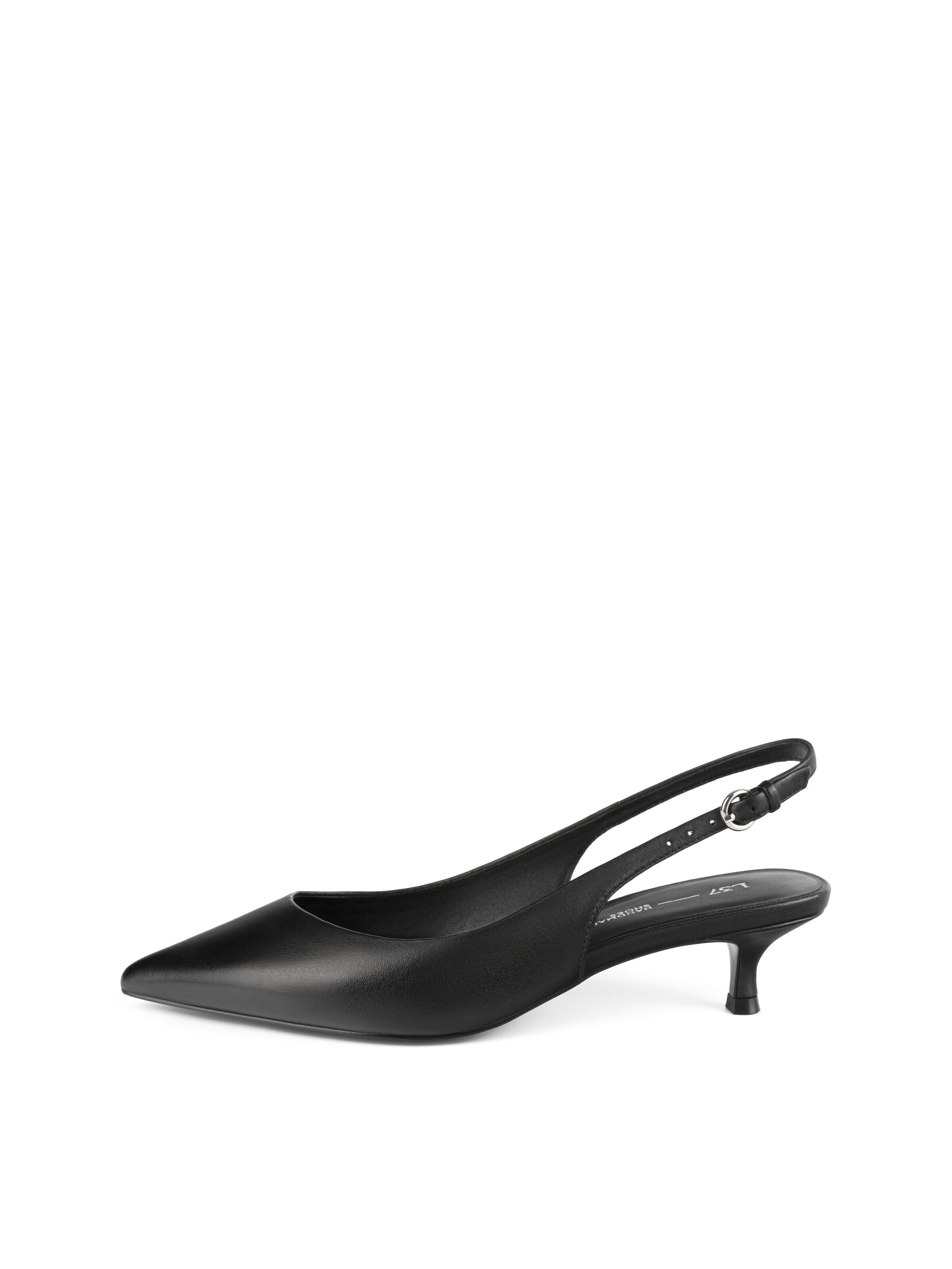 L37 HANDMADE SHOES - Zapatos destalonado 'ELEGANCE ESSENCE' en negro: frente