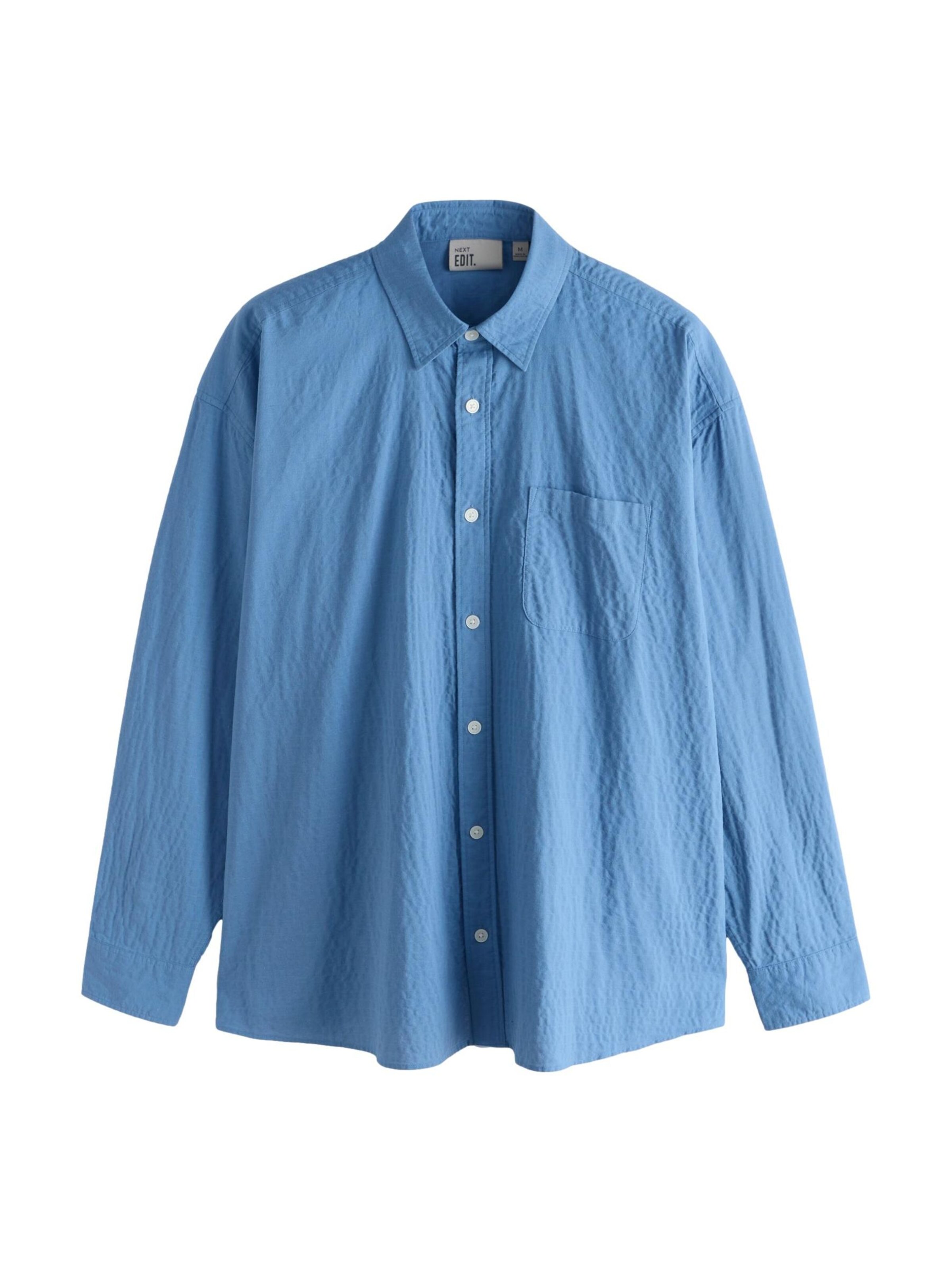 Next Comfort Fit Hemd in Blau: Vorderseite