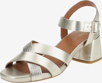 GEOX Sandalen met riem in Goud: voorkant