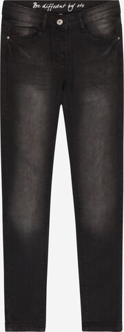 STACCATO Slimfit Jeans in Zwart: voorkant
