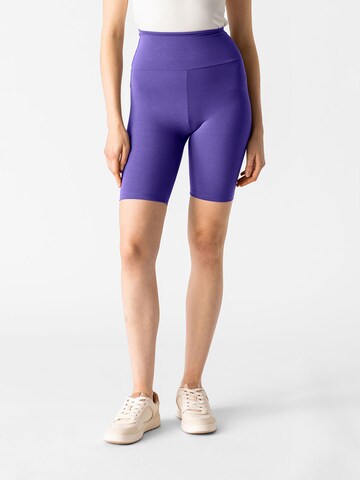 Skinny Pantalon 'Luna Shorts' Les Lunes en violet : devant