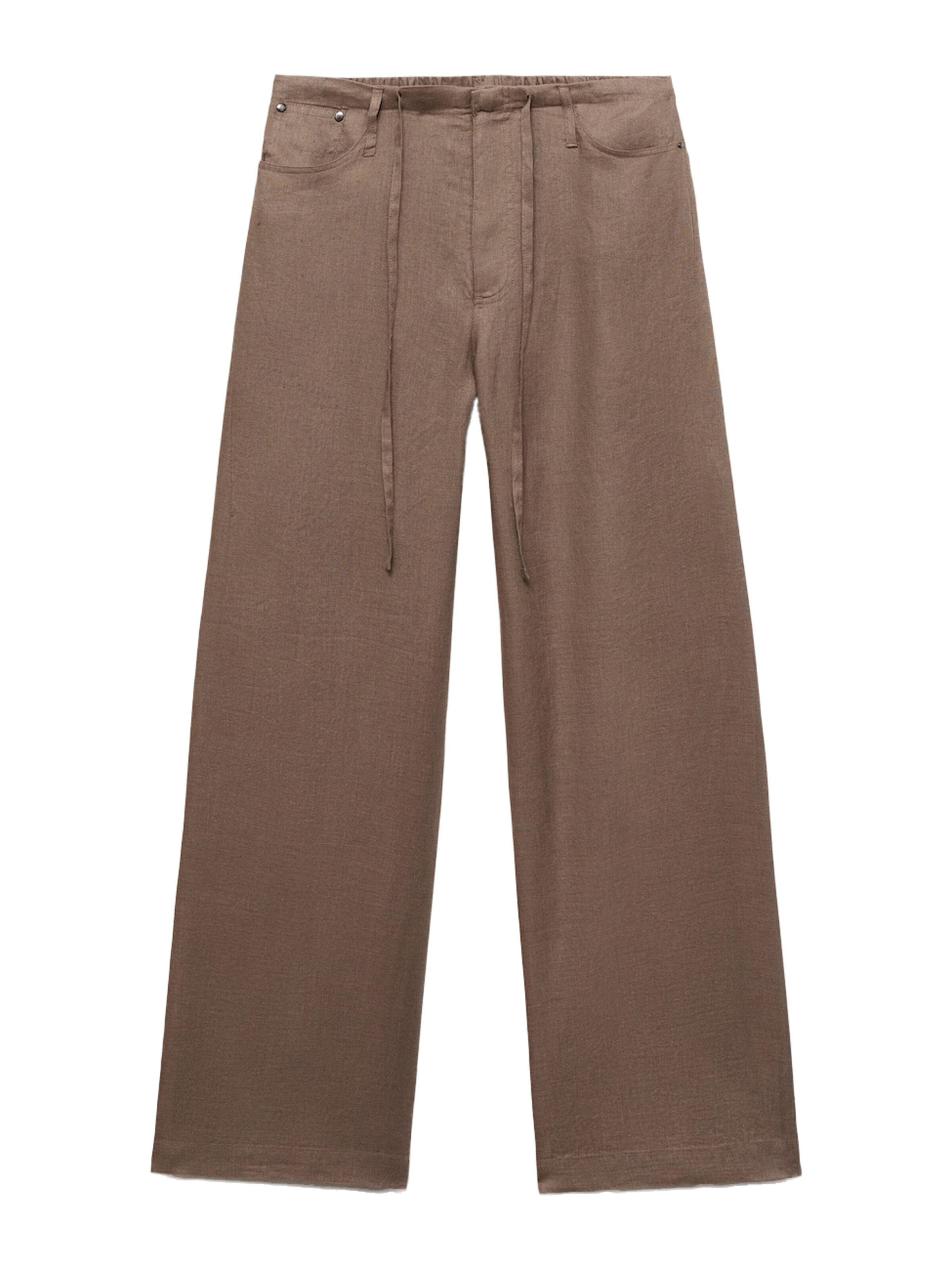 MANGO Loosefit Nadrág 'VERMUT' - barna: elől