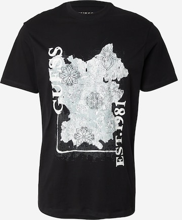 GUESS Tričko - Modrá: predná strana