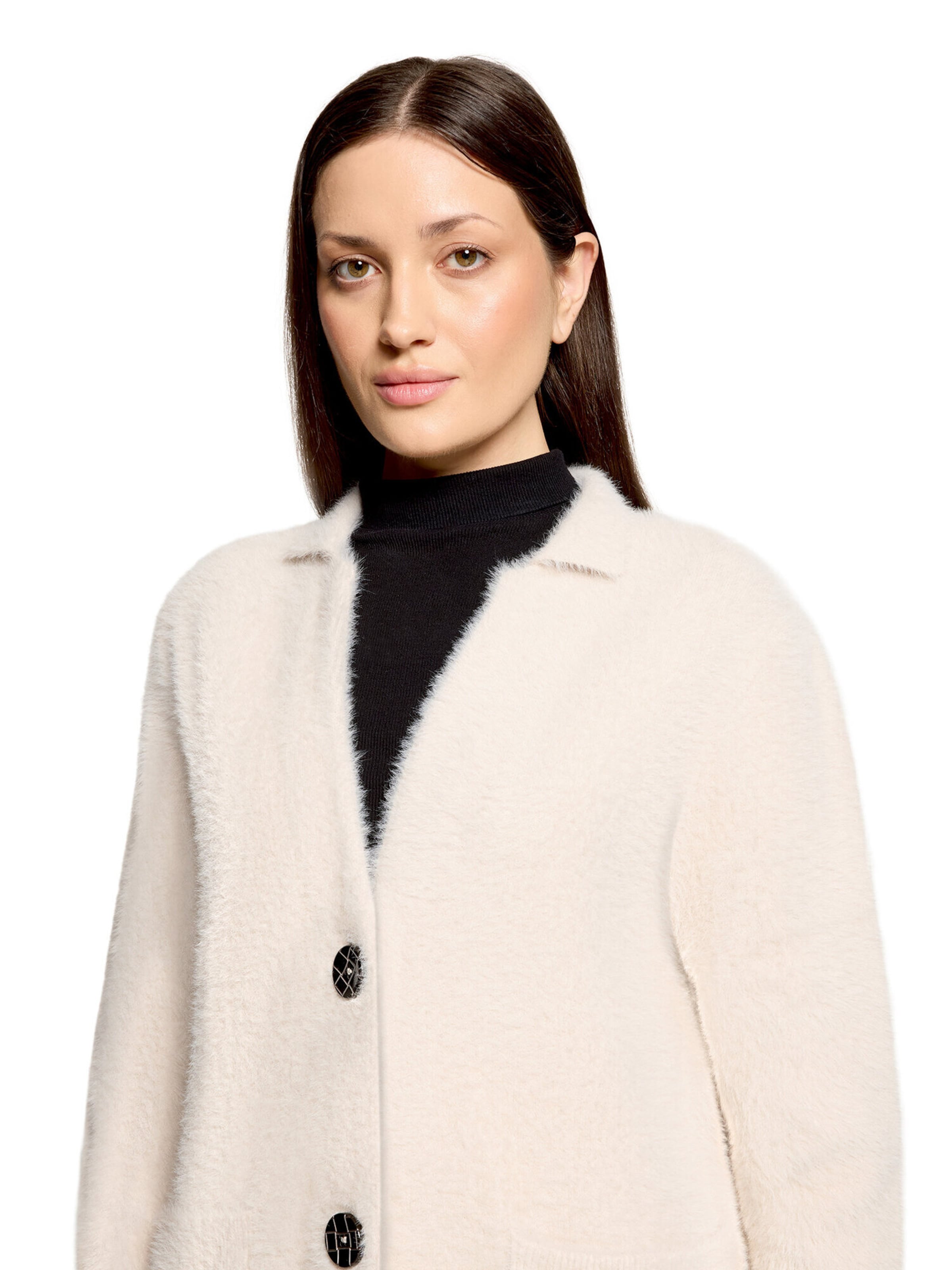 Amber & June Knit Cardigan in Beige
