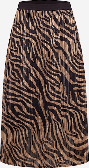 KAFFE CURVE Jupe 'Venke' en marron / noir, Vue avec produit