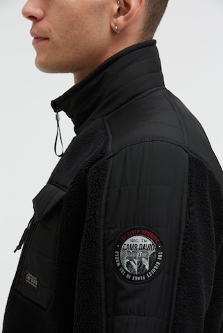 CAMP DAVID Fleece Jacket in Black