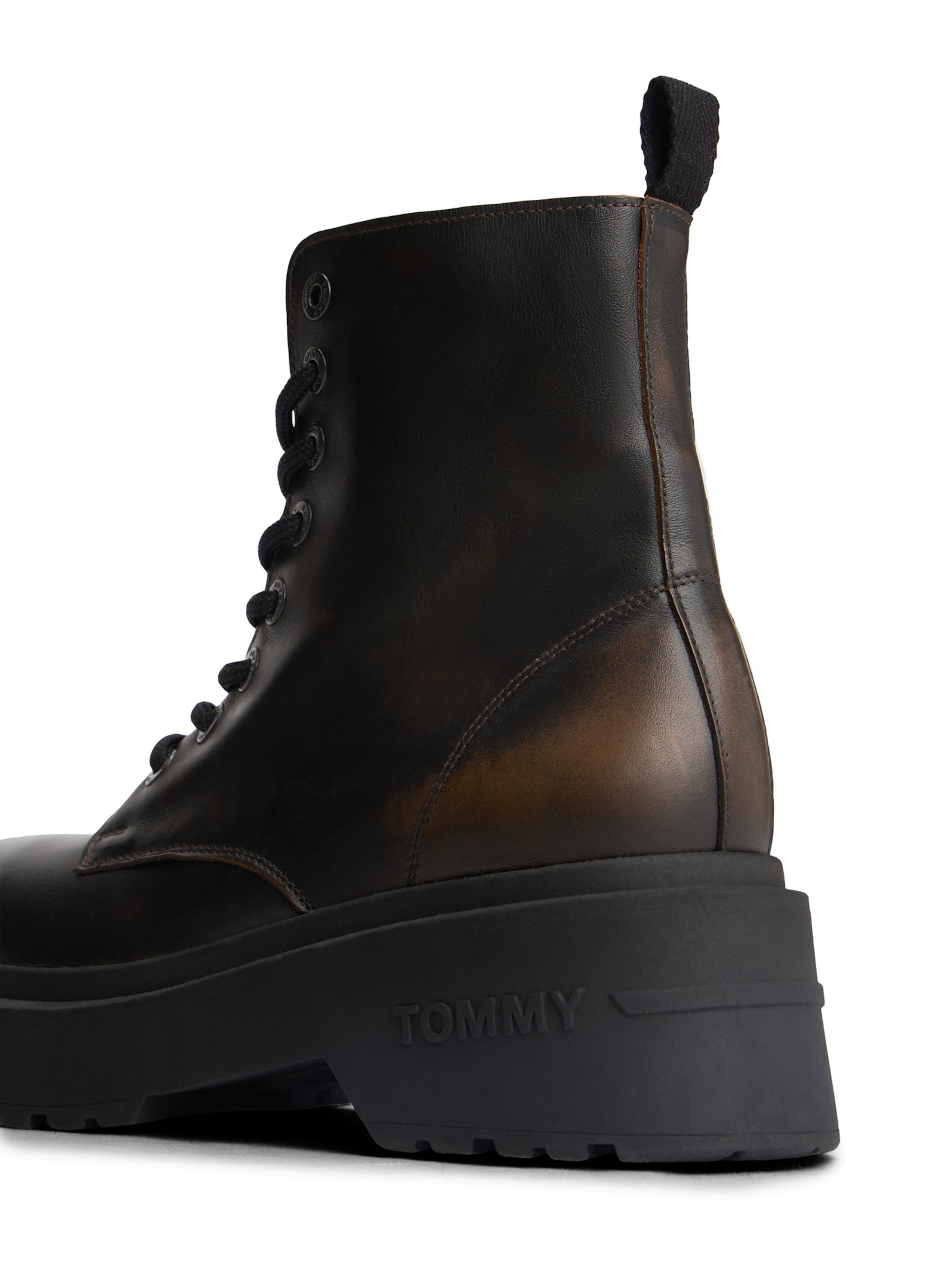 Bottines à lacets Tommy Jeans en marron