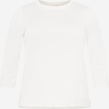 Vero Moda Curve T-shirt 'EVABIA' i vit: framsida