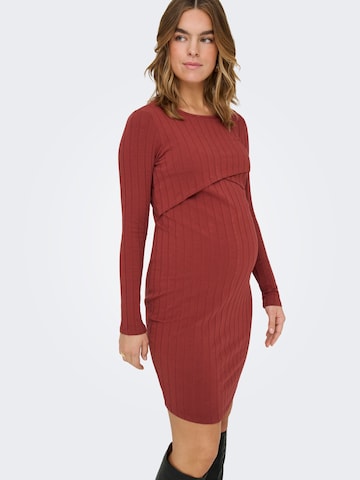 Only Maternity Jurk 'OLMALEJANDRA' in Rood