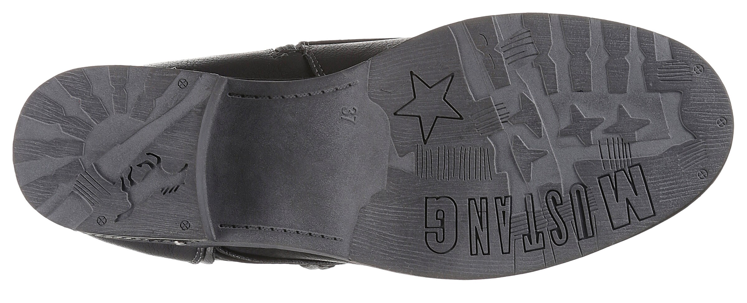 MUSTANG - Botines con cordones en negro