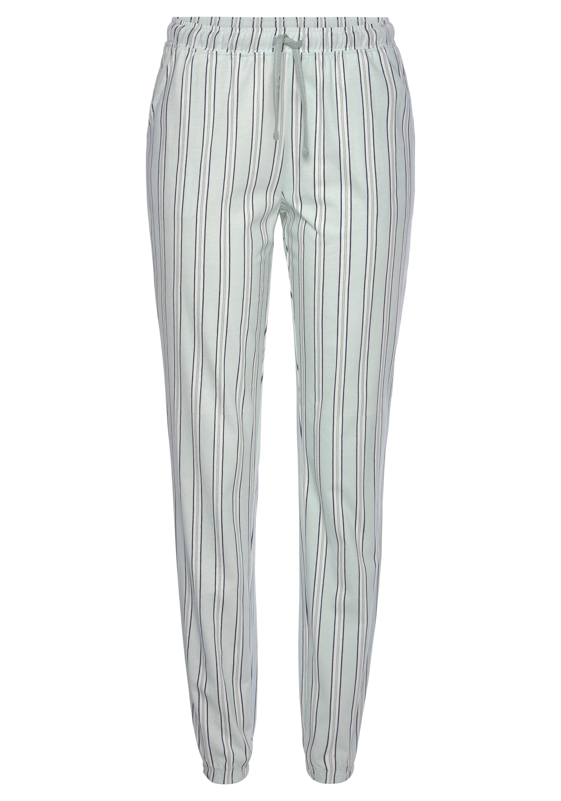 VIVANCE Pyjamasbyxa 'Dreams' i grön: framsida