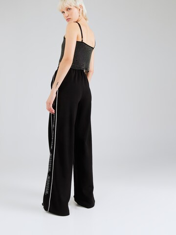 Karo Kauer Wide Leg Hose in Schwarz