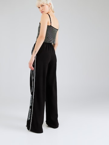 Karo Kauer Wide Leg Hose in Schwarz