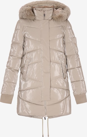 faina - Sobretudo de inverno em bege: frente