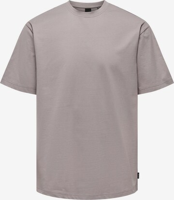 Only & Sons T-Shirt 'Fred' in Lila: predná strana