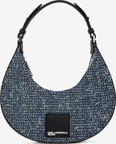 KARL LAGERFELD JEANS Sac bandoulière en bleu denim / noir / blanc, Vue avec produit