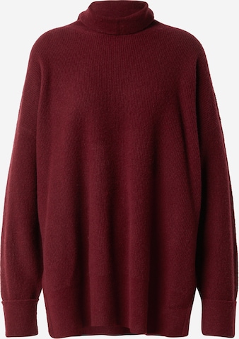 AMERICAN VINTAGE Sweter oversize 'RAXOW' w kolorze czerwony: przód