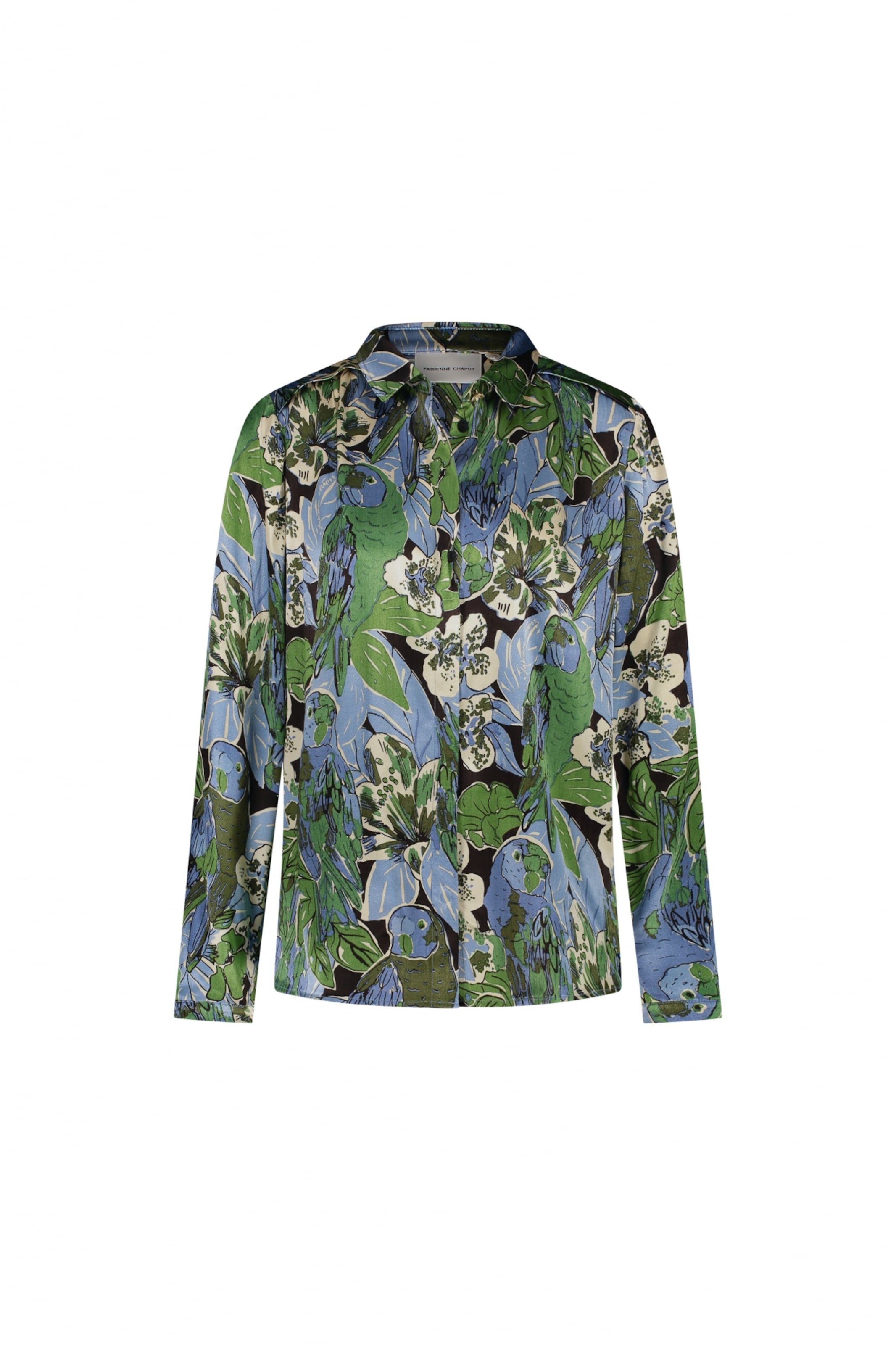 Fabienne Chapot Blouse in Blauw: voorkant