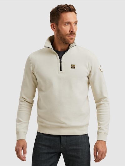 PME Legend Collegepaita 'Pullover with half-zip' koossa S värissä beige, Tuotenäkymä