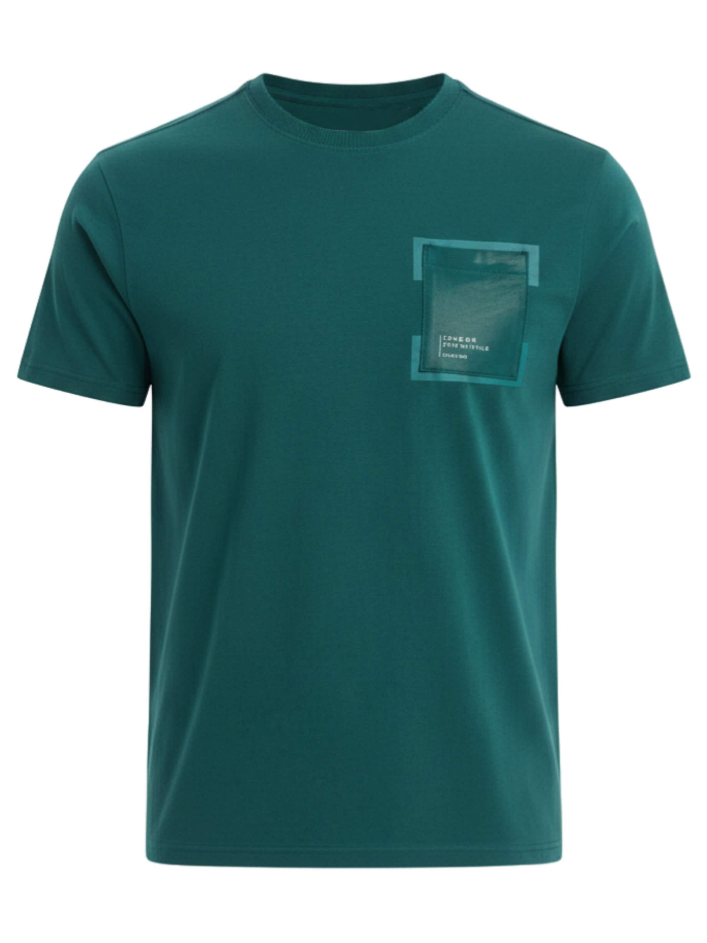 Ombre Shirt in Green: front