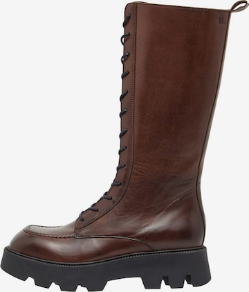 Bianco Lace-Up Boots 'BIAGEENA' in Brown: front