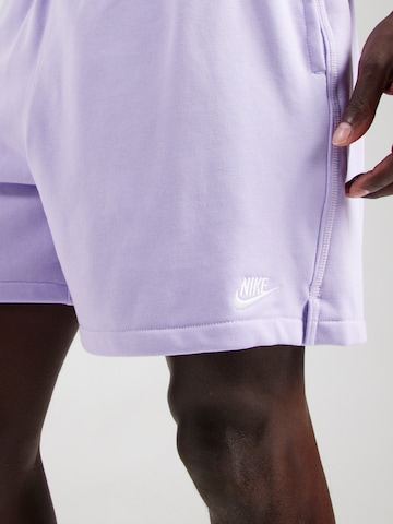 Nike Sportswear Loosefit Housut 'CLUB' värissä lila