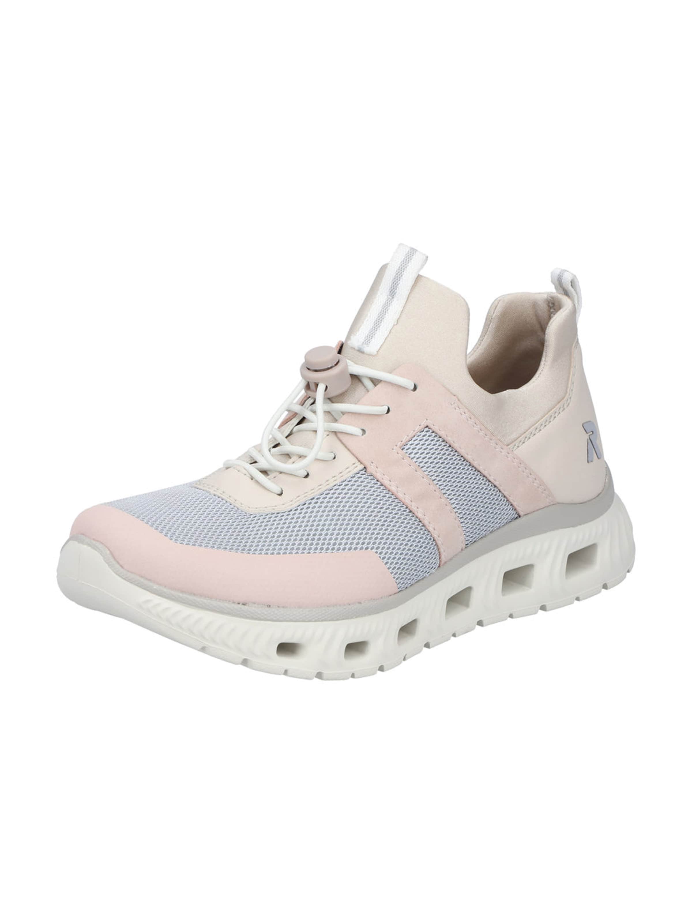 Baskets basses Rieker Sport en rose : devant