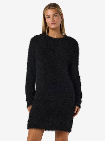 Rochie tricotat 'NMSASSY' de la Noisy may pe negru: față