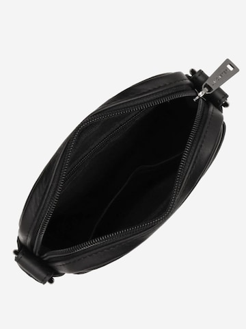LANCASTER ParisTorba preko ramena 'Lancaster Sacoche Cuir SOFT VINTAGE' - crna boja