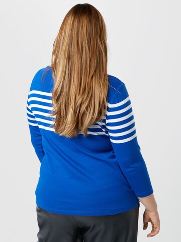 Lauren Ralph Lauren Plus Shirt 'HALIAN' in Blau