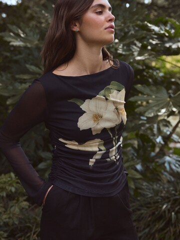 Next Shirt 'Kew Collection' in Schwarz