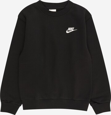 juoda Nike Sportswear Megztinis be užsegimo 'Club Fleece': priekis