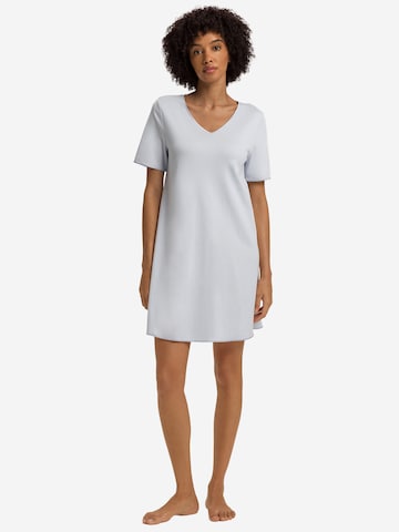 Hanro Nachthemd ' Cotton Silk ' in Blau